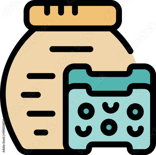 Contact lenses stored in a blister pack next to a bottle of contact lens solution, representing proper eye care and lens hygiene