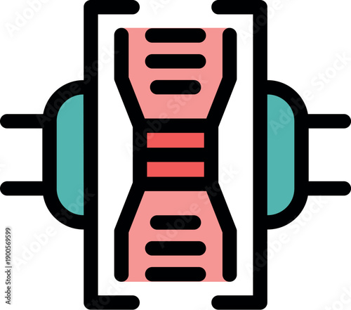 Electrical fuse interrupting current flow, ensuring safety in circuits, featuring colored wires and terminals