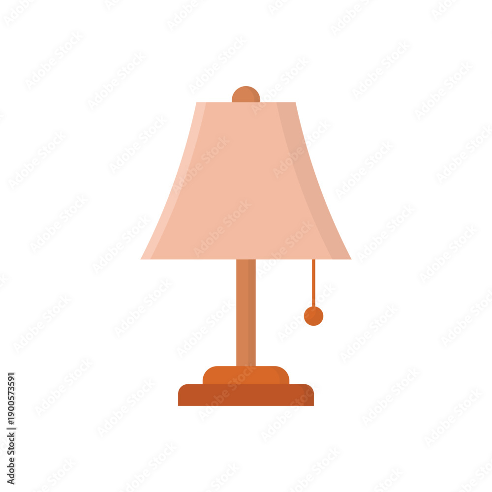 Obraz premium Lamp vector illustration on a white background