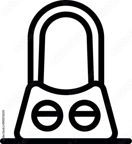 Bike u lock protecting bicycle from theft, ensuring security and preventing crime