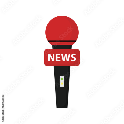 Microphone vector illustration on a white background