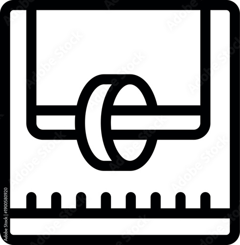 Magnetic tape recorder capturing sound waves on a reel to reel tape, symbolizing audio recording and playback technology
