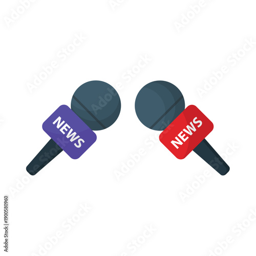 Microphone vector illustration on a white background
