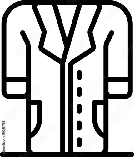 Doctor gown with pockets and buttons protecting from virus and bacteria