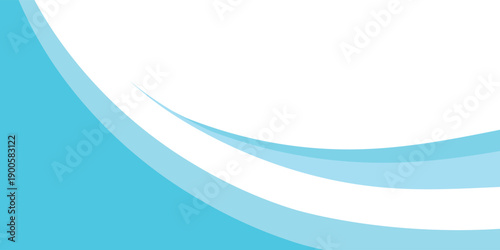 Smooth light blue wave background with modern curves and white space, suitable for clean and professional layouts eps 10