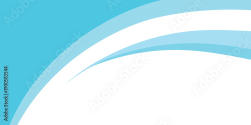 Smooth light blue wave background with modern curves and white space, suitable for clean and professional layouts eps 10 illustrator