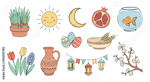 Grenade icons set showing various types of military explosive weapons