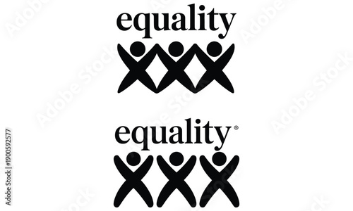 Equality Symbol Icon Human Rights and Social Justice Concept
