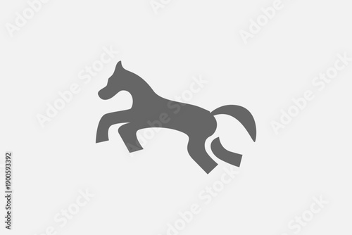 horse rider move jump logo