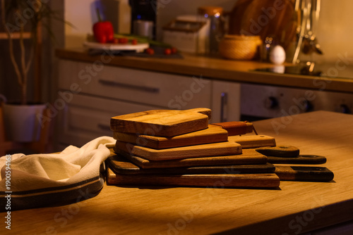 Cutting boards with napkin ...