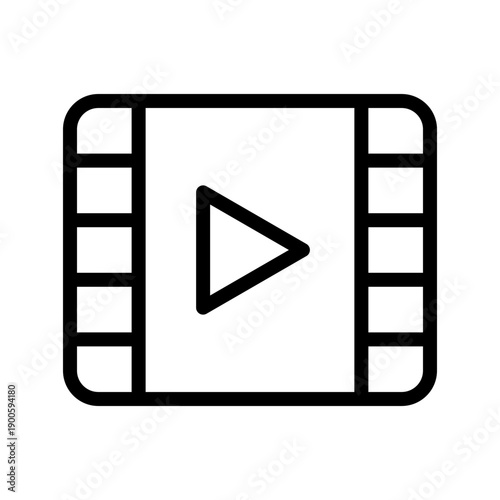 Dynamic Film Play Icon Collection for Cinema Production and Multimedia Video Streaming Design