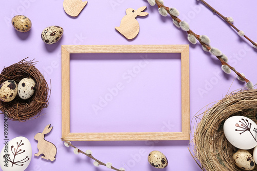 Photo frame with Easter egg...