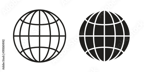 Globe icon vector design. Vector elements for infographic web