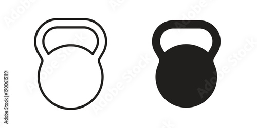 Kettlebell icon vector design. Vector elements for infographic web