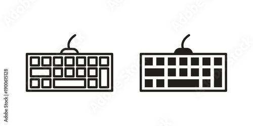 Keyboard icon vector design. Vector elements for infographic web