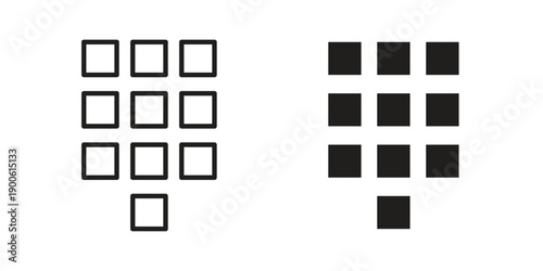 Keypad icon vector design. Vector elements for infographic web