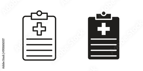 Medical report icon vector design. Vector elements for infographic web