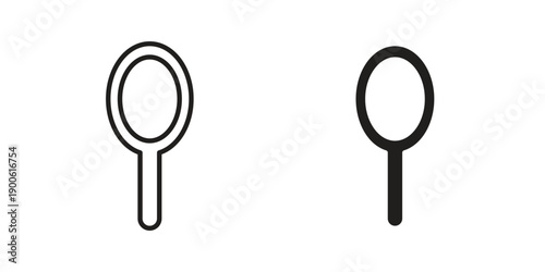 Mirror icon vector design. Vector elements for infographic web