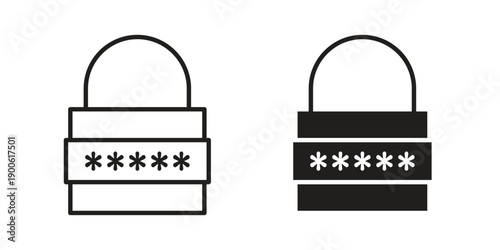 Password icon vector design. Vector elements for infographic web