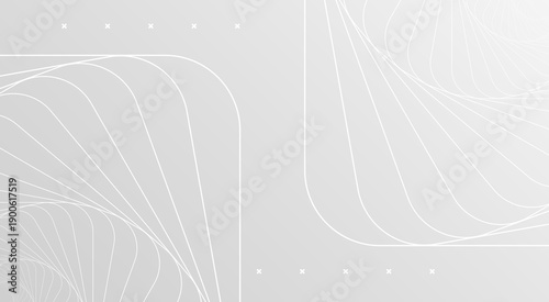 Elegant abstract design featuring flowing lines and geometric shapes in a minimalist composition