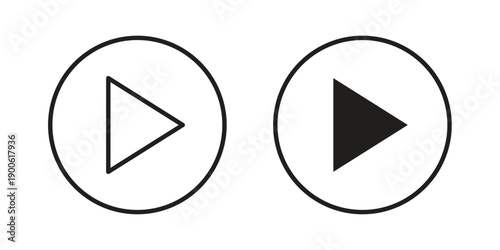 Free Download Play icon vector design. Vector elements for infographic web - GFXLoad
