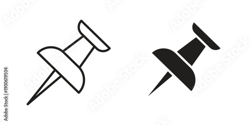 Push pin icon vector design. Vector elements for infographic web