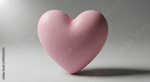 Valentine's day pink heart symbol of love and affection