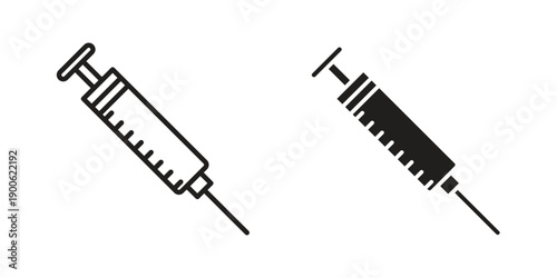 Syringe icon vector design. Vector elements for infographic web