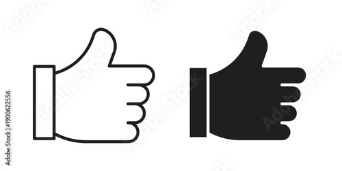 thumbs up icon vector design. Vector elements for infographic web