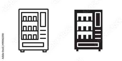 Vending machine icon vector design. Vector elements for infographic web