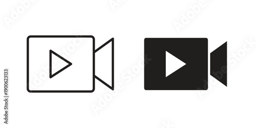 Video call icon vector design. Vector elements for infographic web