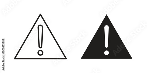 Warning triangle icon vector design. Vector elements for infographic web