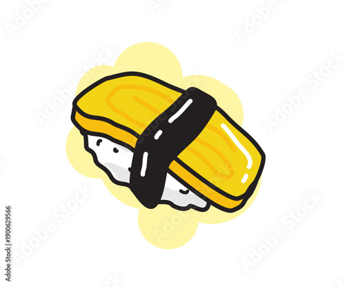 Sushi Hand Drawn Tamago