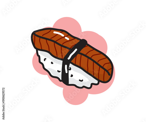 Sushi Hand Drawn Unagi