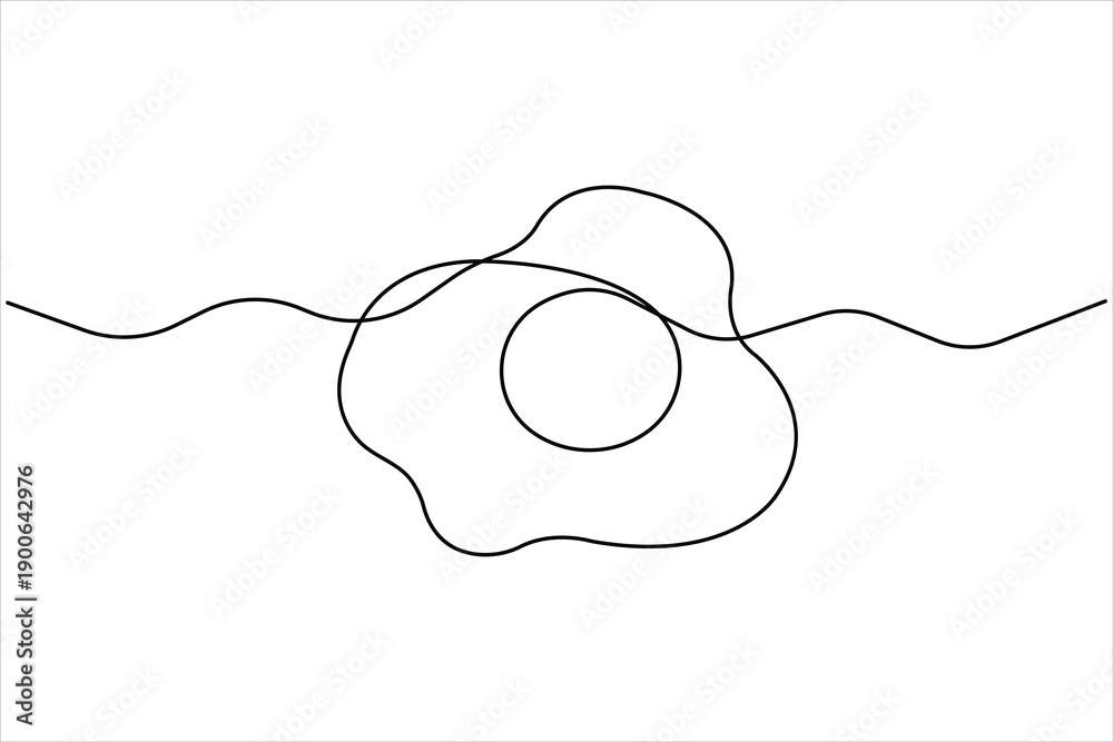 Obraz premium Easter egg continuous one line art drawing of minimalist egg symbol vector illustration