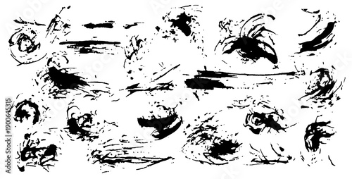 Black silhouette spot with ...