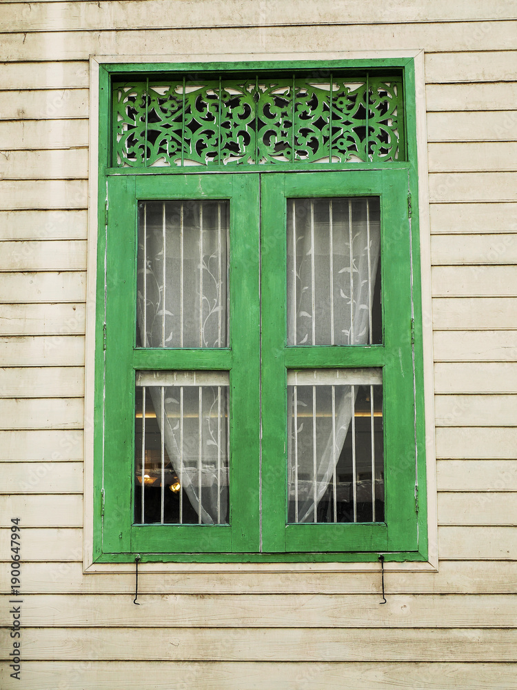 Fototapeta premium Window of old buildings