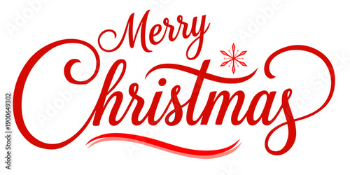 Red text Marry Christmas
