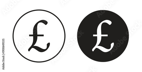 Pound icon in line design. editable stroke icons pack