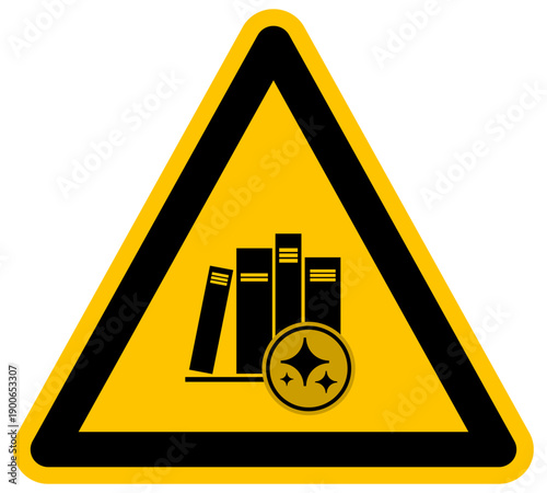 Icono vectorial de inteligencia artificial aplicada a bibliotecas y gestión de archivos