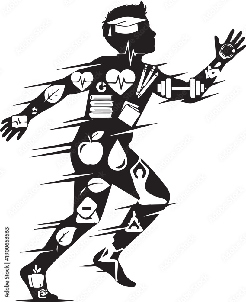 Fototapeta premium Set of black silhouettes of mothers and babies, motherhood concept. woman holding newborn baby, babywearing, mother with stroller