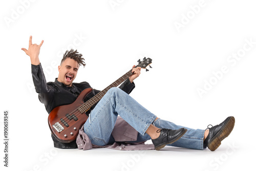 Cool young man with dreadlo...