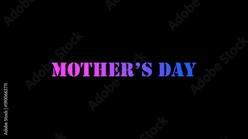 Mother’s Day Elegant Animated Greeting Text