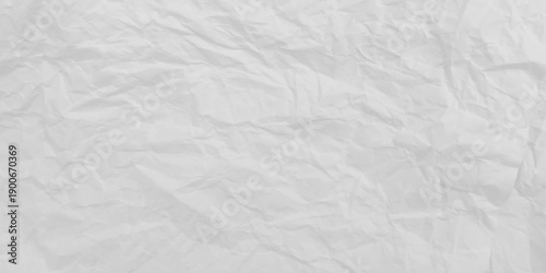 White crumpled paper backdrop, white crumpled paper texture background, Clean white paper, wrinkled, abstract background.. Texture of closed up paper background vector illustration