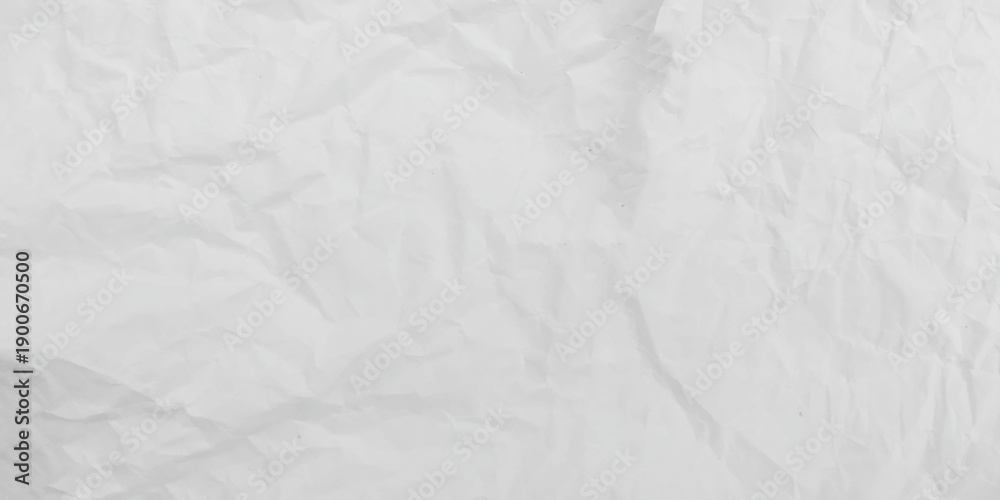 Obraz premium White Wrinkled paper texture. Vector design.
