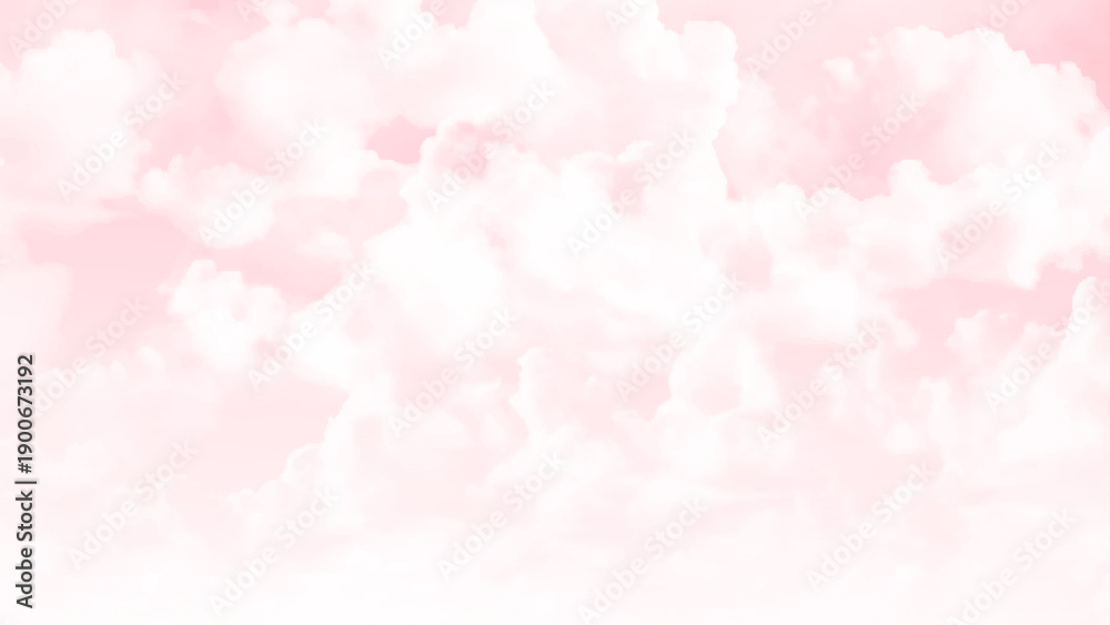 Fototapeta premium The vast pink sky and clouds sky