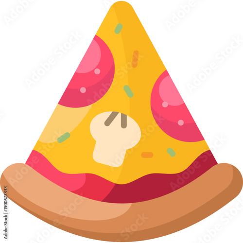 Sliced Pizza Flat Icon