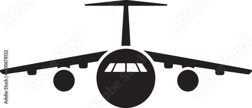 modern airplane vector icon 
