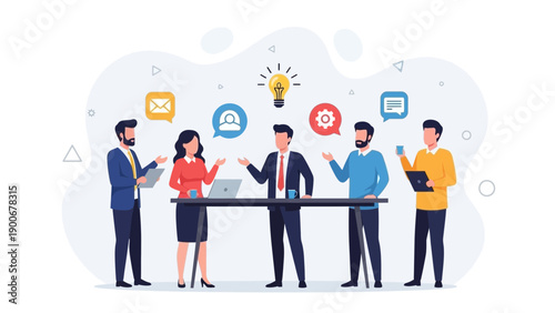 Business Team Collaboration and Brainstorming Meeting, Idea Generation