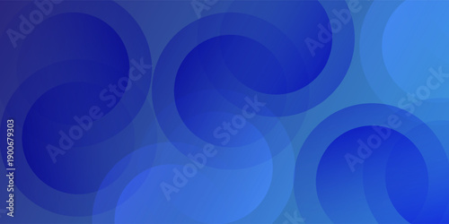 Modern simple art abstract blue background with circles vector illustration nice